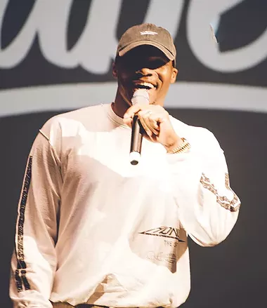 Russell Westbrook chops it up with the crowd at the 2017 Why Not?? Comedy Show. - RYAN MAGNANI / PROVIDED