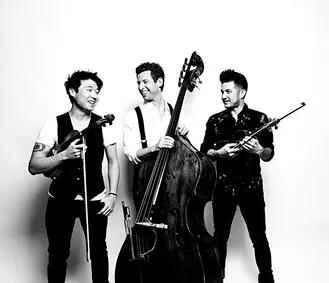 Time for Three bring their distinctive, hard-to-classify sound to Armstrong Auditorium on Thursday. - SHERVIN LAINEZ / PROVIDED