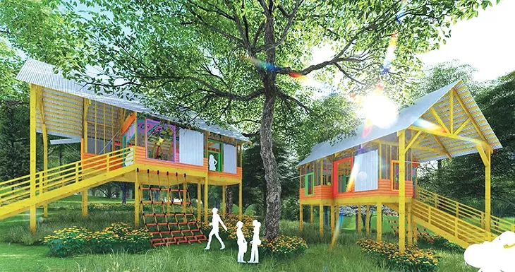 Girl Scouts Western Oklahoma’s new camp will feature a treehouse in addition to spaces for STEM-related activities. - REES / GIRL SCOUTS WESTERN OKLAHOMA / PROVIDED