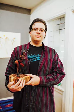 Dana Tiger’s son Coleman Lisan Tiger Blair is a prestigious sculptor with a passion for teaching others. - ALEXA ACE
