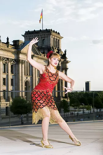 Adèle Wolf is a burlesque performer and producer. Her New Year’s Eve Bash starts 10 p.m. Monday at Oklahoma Contemporary Arts Center. - THOMAS KOY