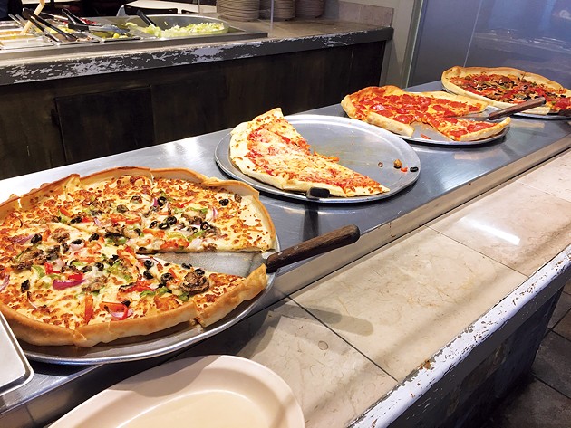 Pizza at Italian Express features dough made fresh every day. - JACOB THREADGILL