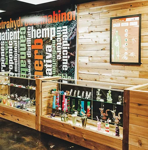Fire Leaf, 7876 S. Western Ave., splits its time on patient drive days between selling its supplies and license applications. - ALEXA ACE
