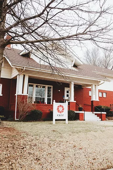 The CARE Center’s five-building campus sits - behind Brockway Center. - ALEXA ACE