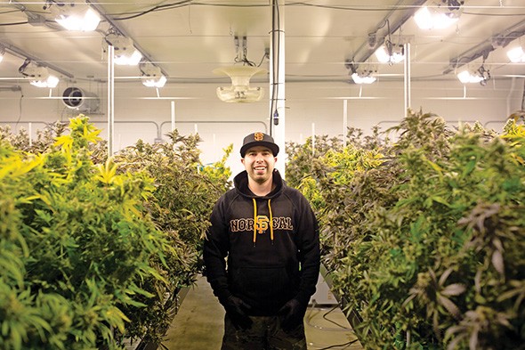 Cesar Herrera brings his hydroponic growing expertise to BCC Collective. - ALEXA ACE