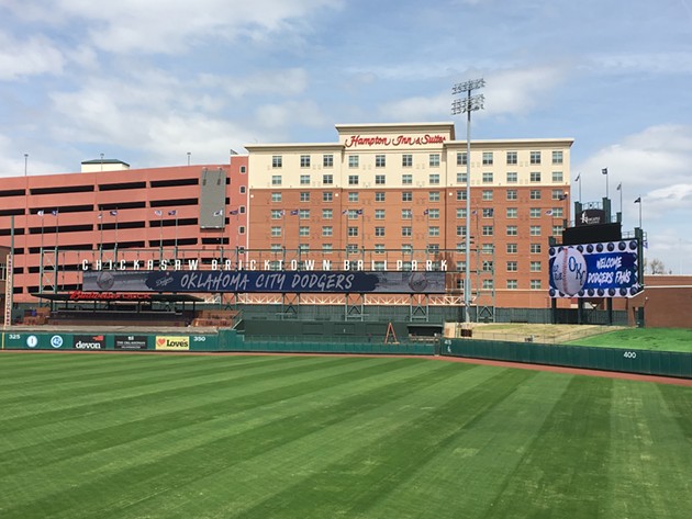 After a $2.5 million facelift, Chickasaw Bricktown Ballpark features a new field, LED lights and a lounge along the first baseline. - JACOB THREADGILL