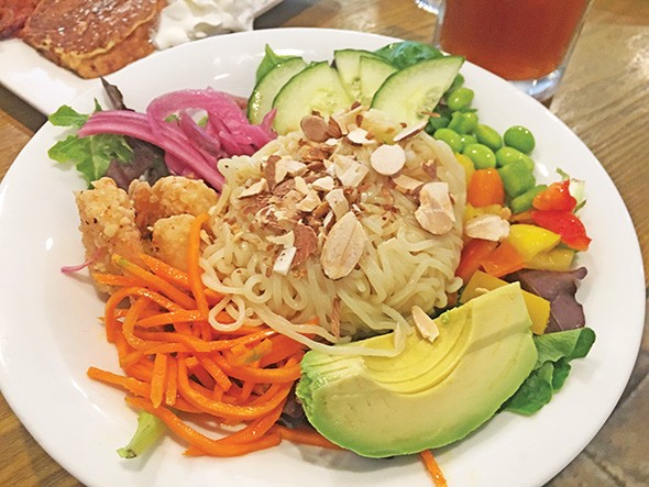 Ramen salad is a new item on the Chae Cafe & Eatery menu. - JACOB THREADGILL