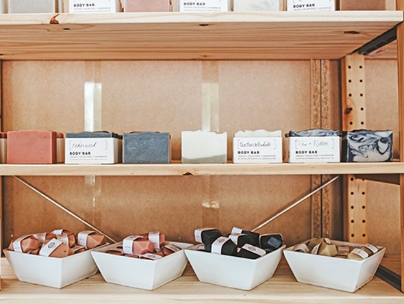 OKcollective carries soaps from Bell Mountain Naturals and Prairie Dust. - ALEXA ACE