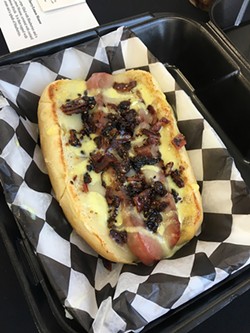 The Urb Express’s honey pepper bacon dog is a third-time winner of the savory category. - JACOB THREADGILL