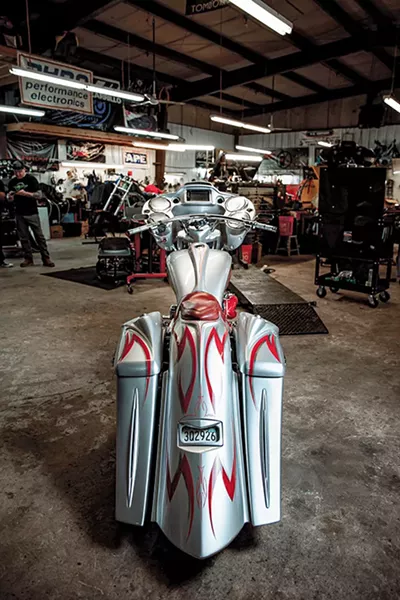 TomBo Racing builds and races drag bikes and builds and repairs custom bikes and “bagger” touring bikes. - NEISHA T. FORD