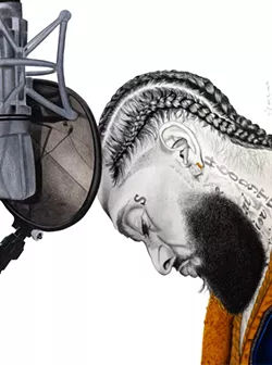 "Nipsey and Mic" - GREG POGUE JR. / PROVIDED