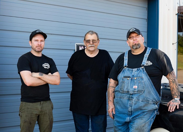 Danny Spaulding, Richard Faust and Adam Ely of Hard Luck Auto. - BERLIN GREEN