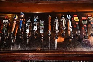 Just a few of the large selection of beers at TapWerks Ale House in Bricktown.  mh