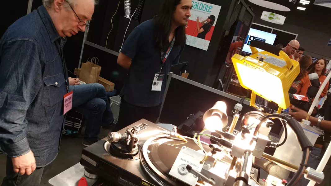 Make your own vinyl record.