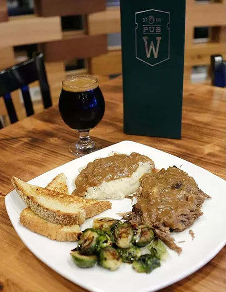 Pot roast at Pub W in Oklahoma City, Tuesday, Aug. 25, 2015. - GARETT FISBECK