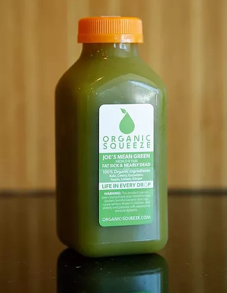 Joe's Mean Green juice at Organic Squeeze in Oklahoma City, Thursday, June 4, 2015. - GARETT FISBECK