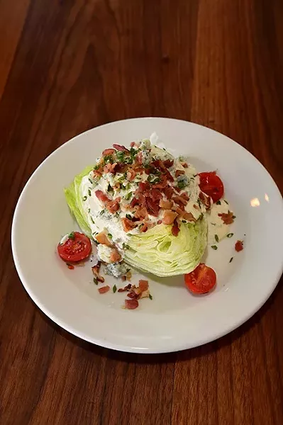 Wedge Salad at Broadway 10 Bar & Chophouse, 10-14-15. - MARK HANCOCK
