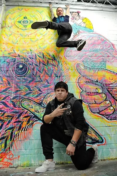 Artists Ross Adams and Jason Pawley pose for a photo at their gallery, Tall Hill Creative, in Oklahoma City, Thursday, Jan. 15, 2015. - GARETT FISBECK
