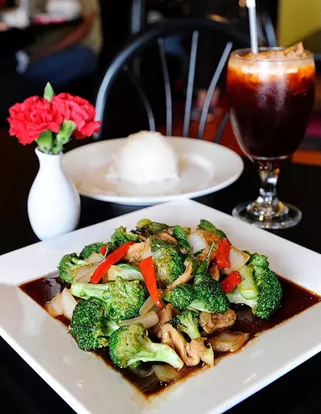 Pad basil at Bistro 38 in Oklahoma City, Friday, Sept. 18, 2015. - GARETT FISBECK