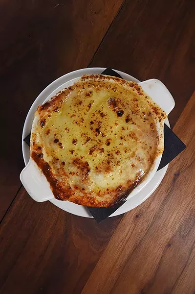 French Onion Soup at Broadway 10 Bar & Chophouse, 10-14-15. - MARK HANCOCK
