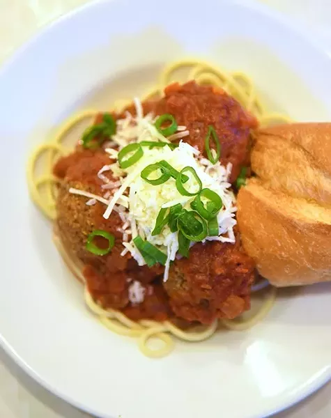 Care for Noodles and Balls at the Red Cup. mh