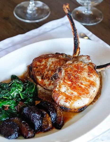 Australian Lamb Chops at Meat Market Refectory. - GARETT FISBECK