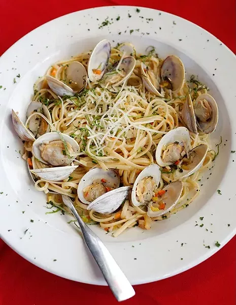 Linguine with little neck clams at Rococo in Oklahoma City, Thursday, Nov. 19, 2015. - GARETT FISBECK