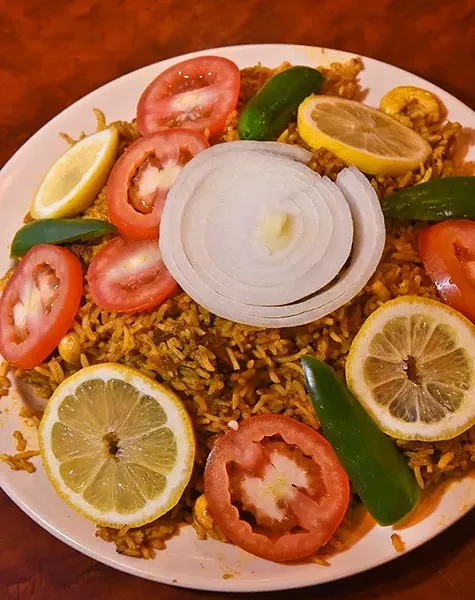Goat Biryani at Dhabha Taste of India. mh