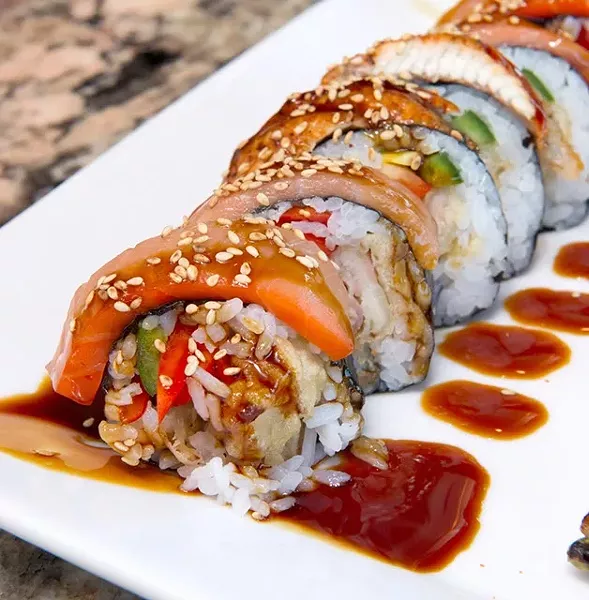 Smoked 3 way roll at Musashi's. (Shannon Cornman)