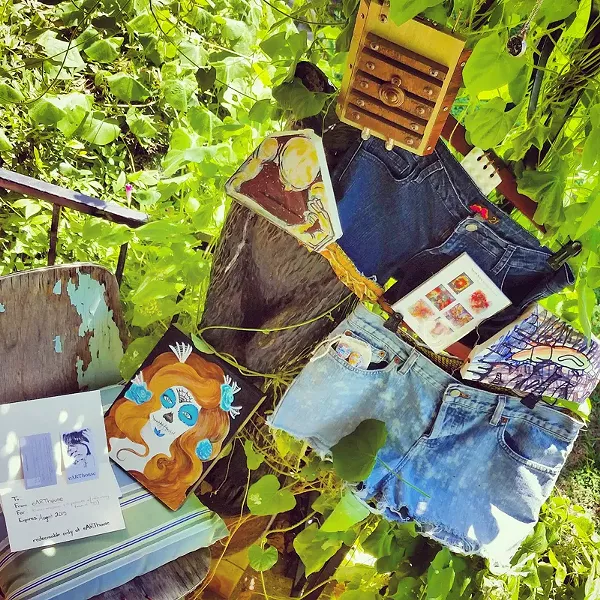 August cache for X Marks the Art (provided)