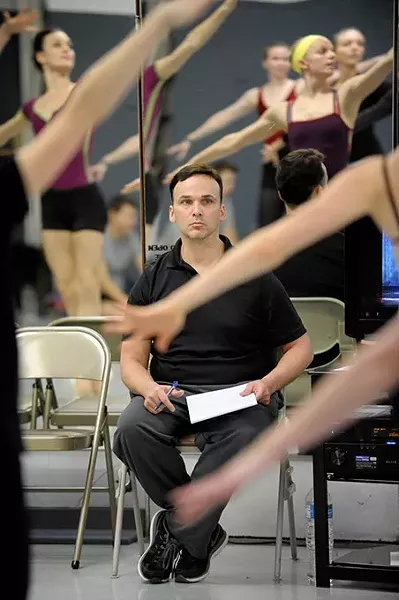 Artistic director Robert Mills during a rehearsal of the Nutcraker in Oklahoma City, Sunday, Nov. 21, 2014. - GARETT FISBECK