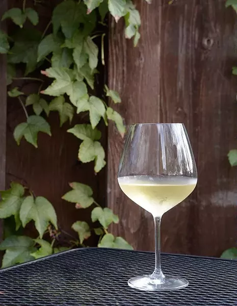 Glass of wine at Blu in Norman, Thursday, Oct. 6, 2016. - GARETT FISBECK