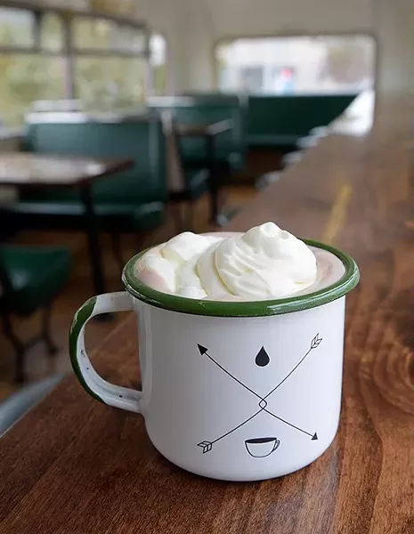 Hot chocolate at Junction Coffee Wednesday, Dec. 7, 2016. - GARETT FISBECK
