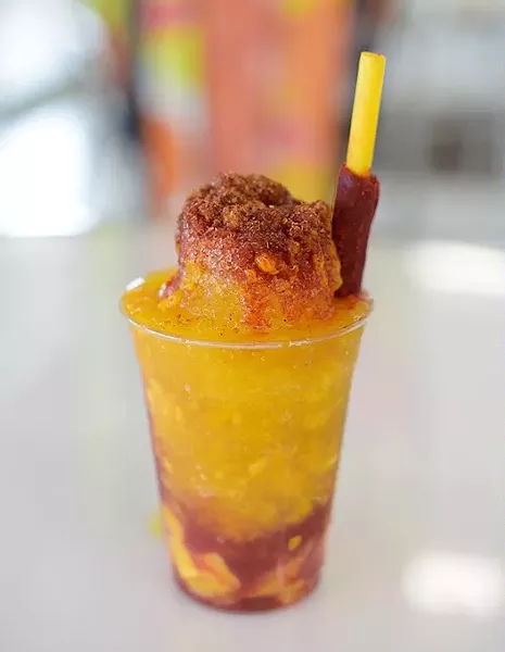 Chamango at Raspados Hawaiian, Wednesday, July 12, 2017. - GARETT FISBECK