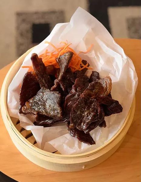 Beef Jerky at The Lobby Cafe & Bar in Oklahoma City, Thursday, Oct. 27, 2016. - GARETT FISBECK