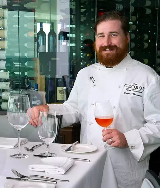 Chef Josh Valentine during opening week of The George. Photo/Shannon Cornman - SHANNON CORNMAN