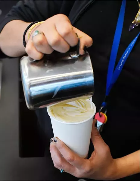 ?Horchata latte at Cafe Condensa, Thursday, June 2, 2016. - GARETT FISBECK