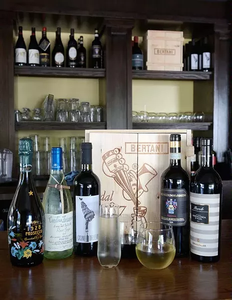 Selection of wines at Patrono, Wednesday, Oct. 5, 2016. - GARETT FISBECK