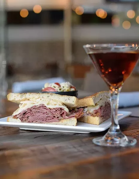 Pastrami reuben at The Manhattan, Thursday, June 22, 2017. - GARETT FISBECK