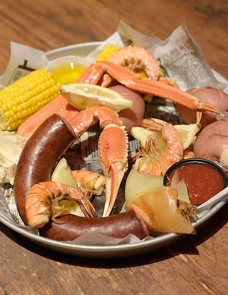 Cajun crab and shrimp boil at Crabtown in Oklahoma City, Thursday, July 21, 2016. - GARETT FISBECK