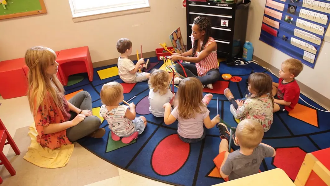 Oklahoma Autism Center students participate in music activities as part of the Early Foundations project. | Photo Oklahoma Autism Center / provided
