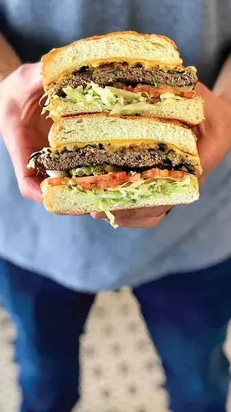 Tucker’s Onion Burger added the plant-based Impossible Burger to its menu full-time this year. - PROVIDED