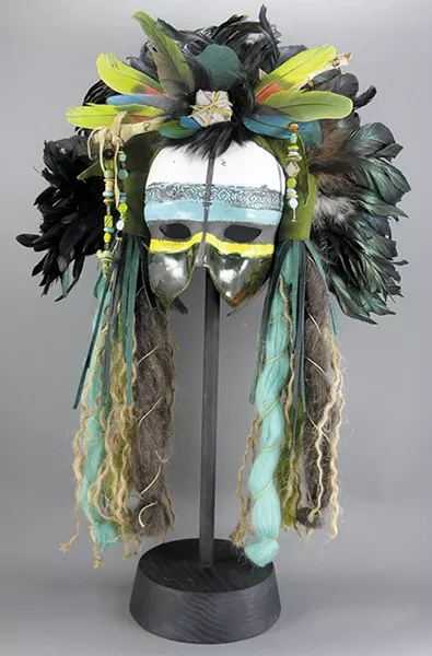 “Mask 68” by Diana J. Smith right - JRB ART AT THE ELMS / PROVIDED
