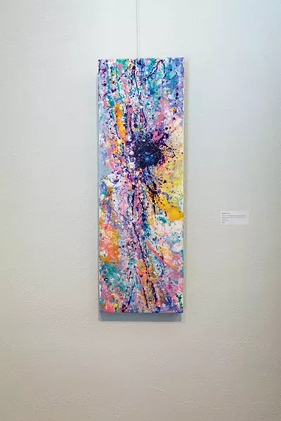 Curry’s art pulls impressionistic beauty from deadly cancer cells. - PROVIDED