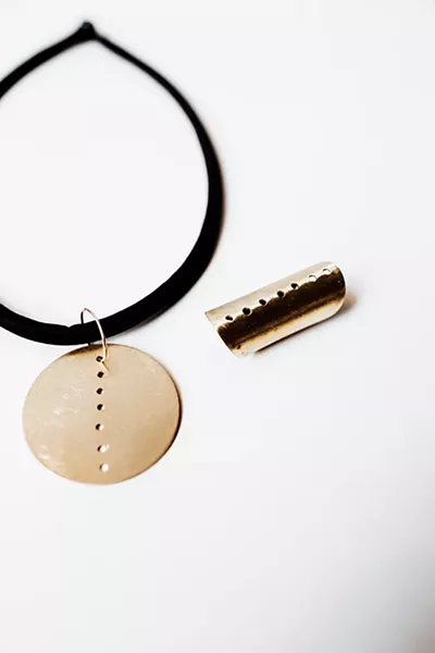 A necklace and ring made by Erin Merryweather - ALEXA ACE
