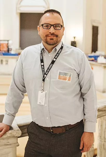 Aaron Baker teaches eighth-grade civics at Del Crest Middle School in Del City. - ALEXA ACE