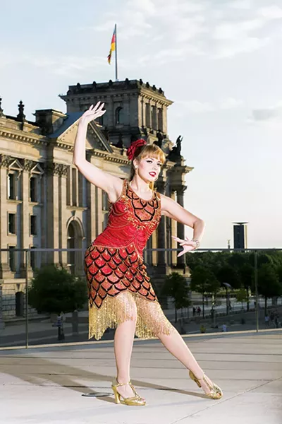 Adèle Wolf is a burlesque performer and producer. Her New Year’s Eve Bash starts 10 p.m. Monday at Oklahoma Contemporary Arts Center. - THOMAS KOY