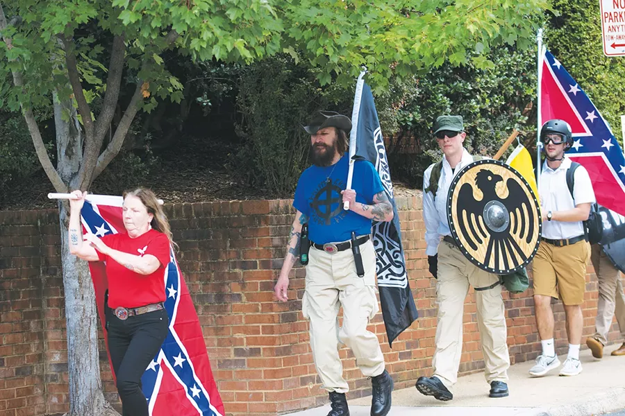 Hate groups gather Aug. 12, 2017, in Charlottesville, Virginia. - BIGSTOCK.COM