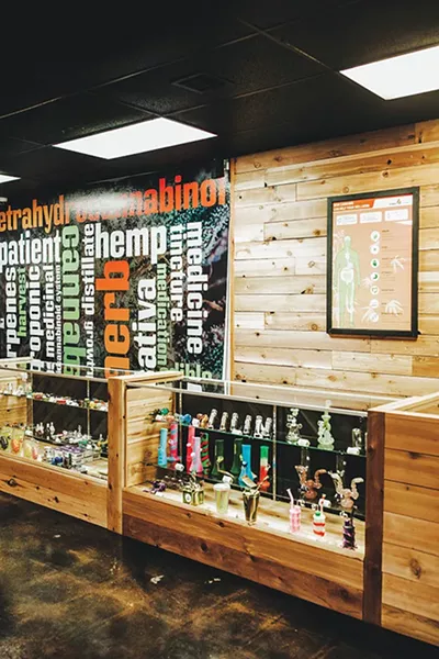 Fire Leaf, 7876 S. Western Ave., splits its time on patient drive days between selling its supplies and license applications. - ALEXA ACE