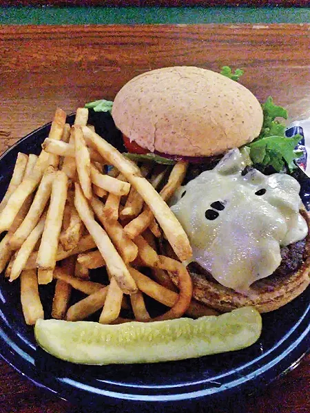 Mushroom and Swiss burger - JACOB THREADGILL